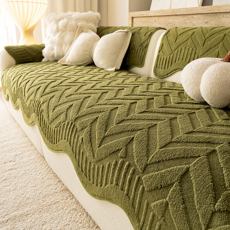 Marlow Plush Herringbone Sofa Cushion