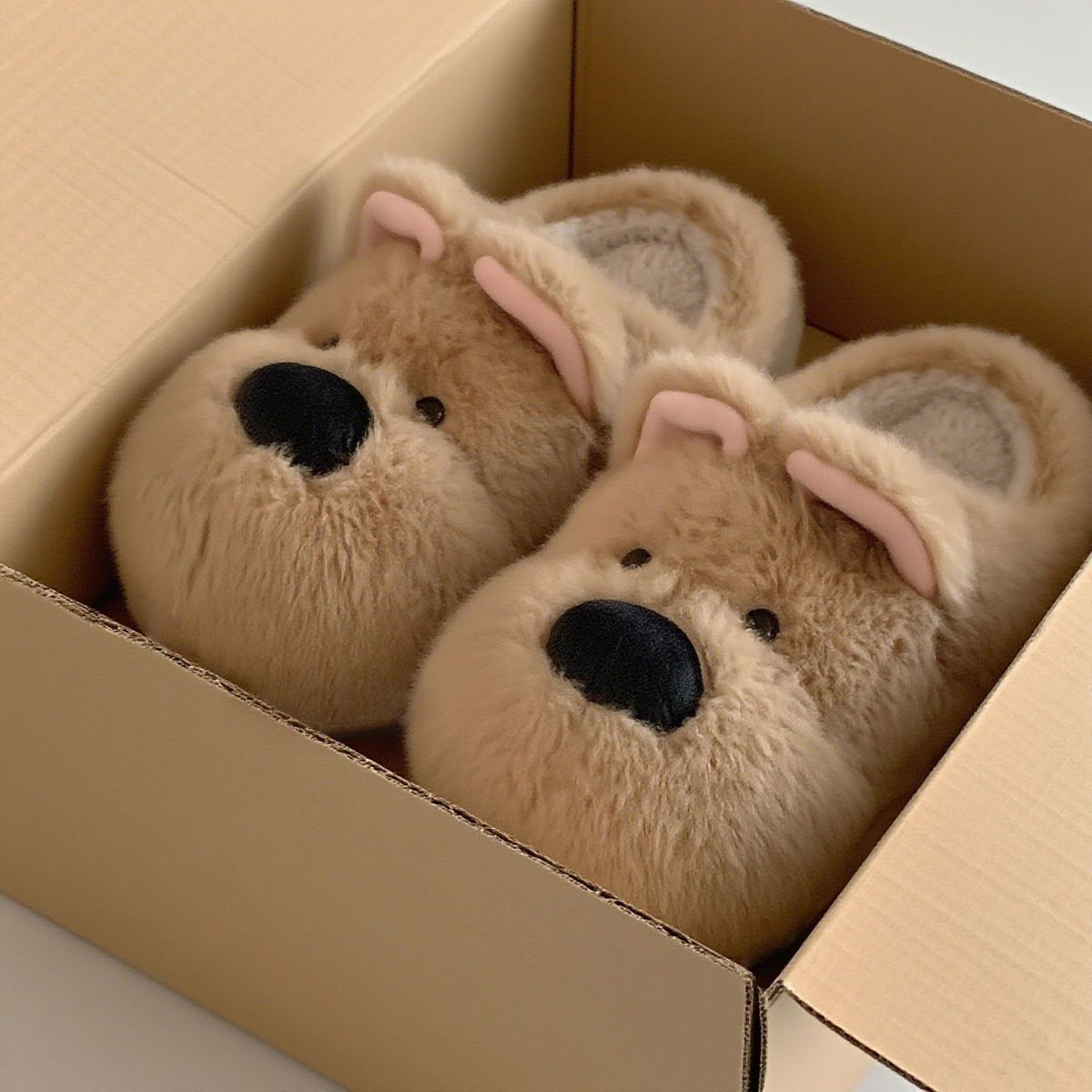 Bramble Plush Animal Slippers