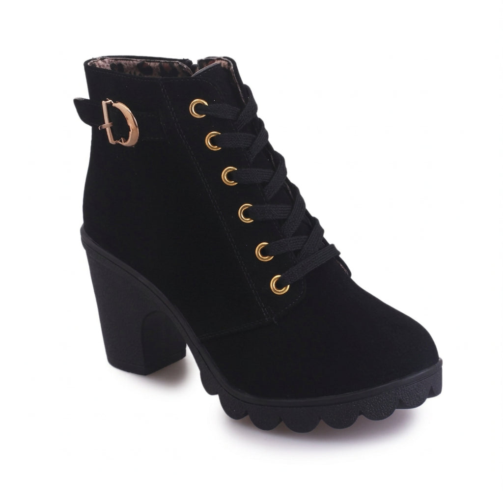 Marlowe Lace-Up Block Heel Ankle Boots