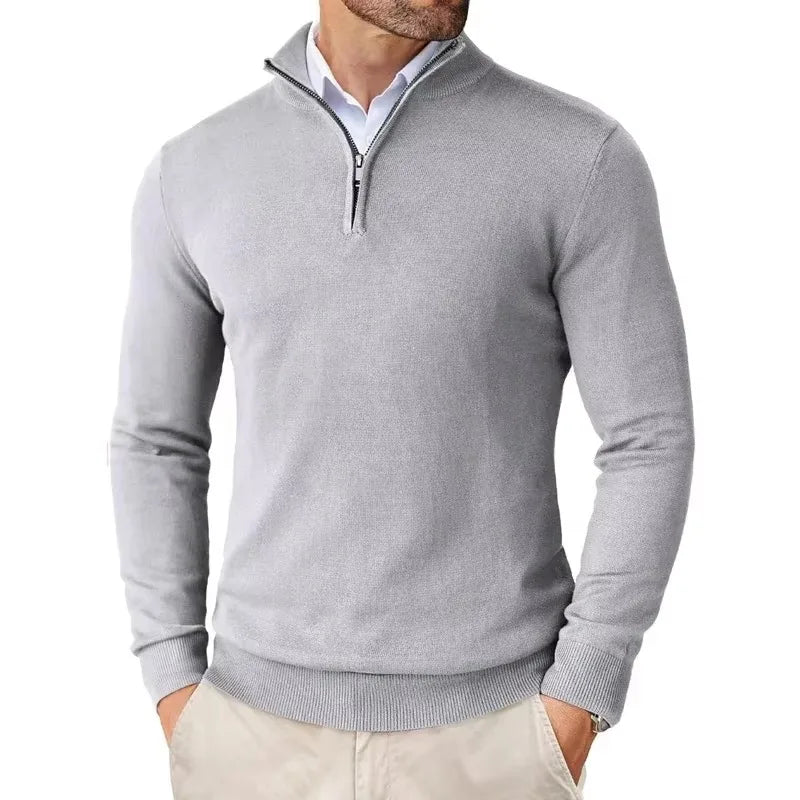 Callum Quarter-Zip Knit Sweater