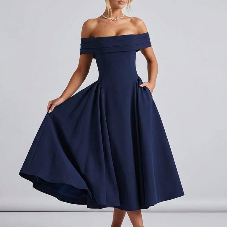 Josephine Off-Shoulder Midi Dress