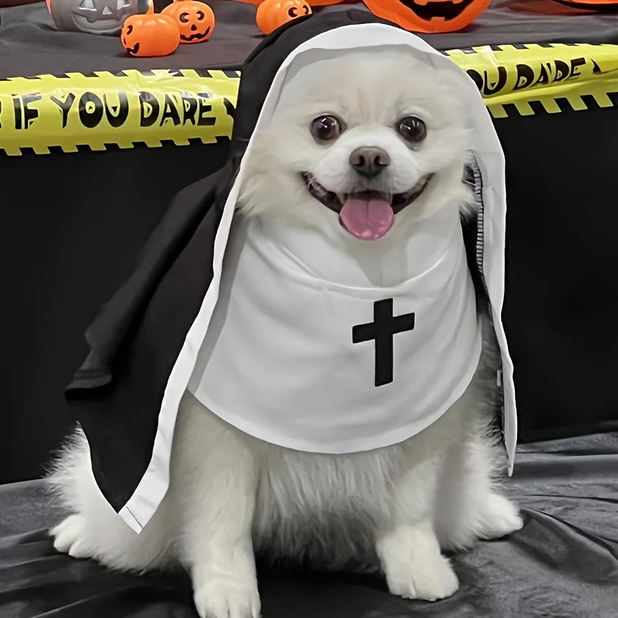 Midnight Nun Pet Halloween Costume