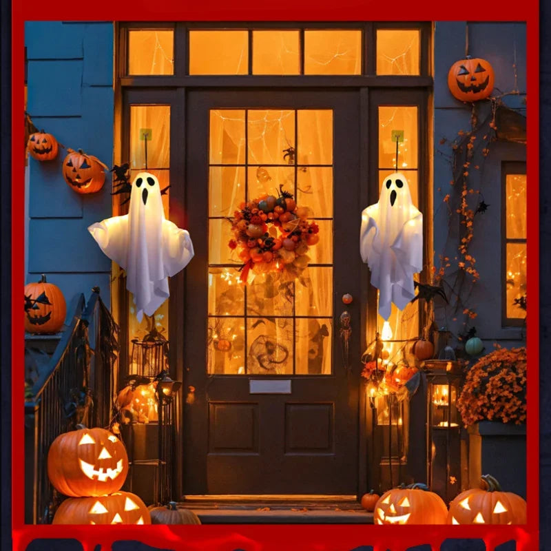 Haunted Glow Hanging Ghost Lights