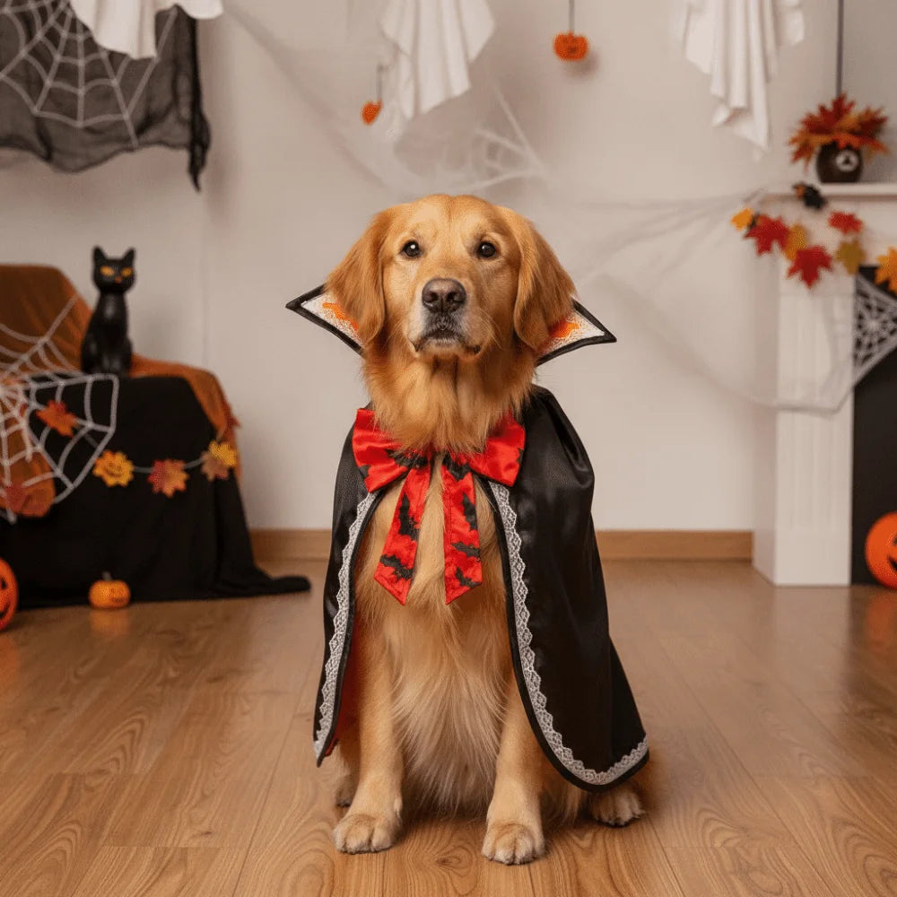 Midnight Vamp Paws Pet Cape