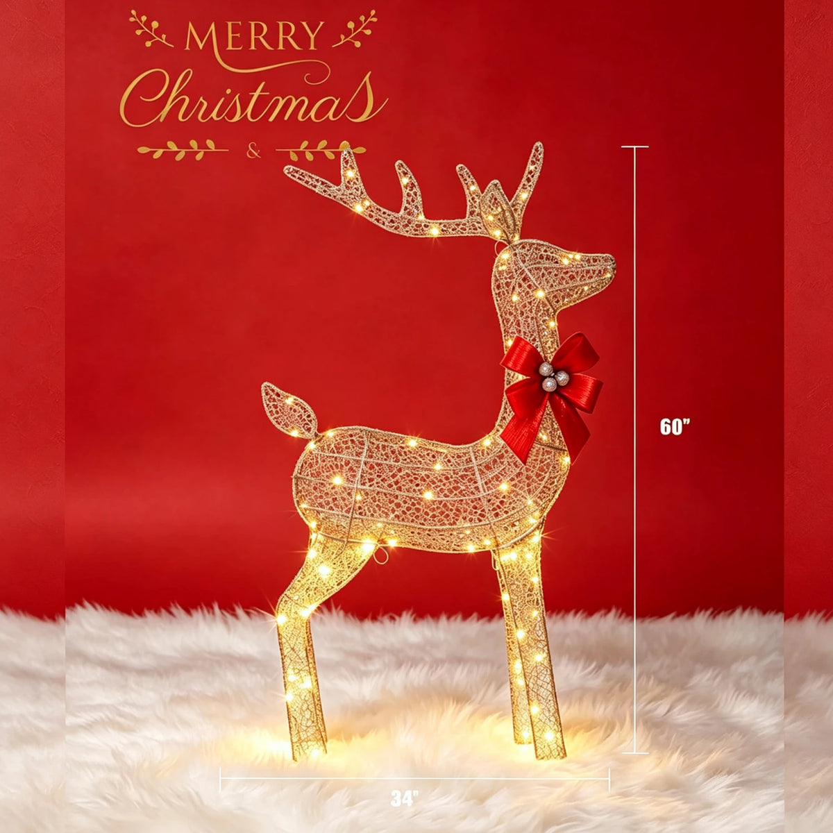 Starlit Reindeer Family Set