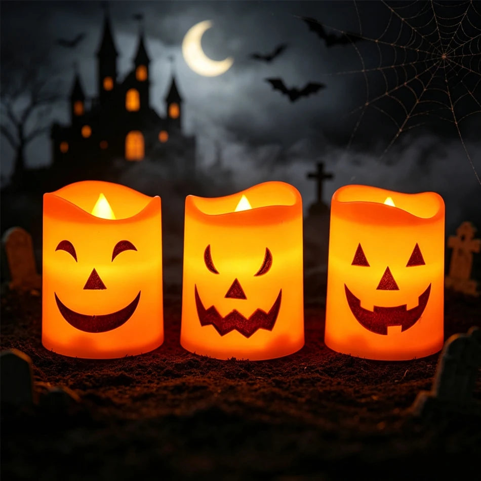 PumpkinGlow Halloween Candle & Décor Set