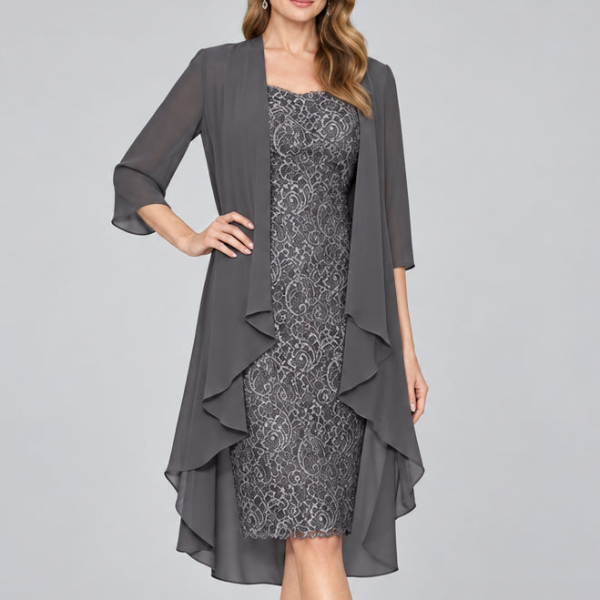 Lorraine Lace Overlay Dress