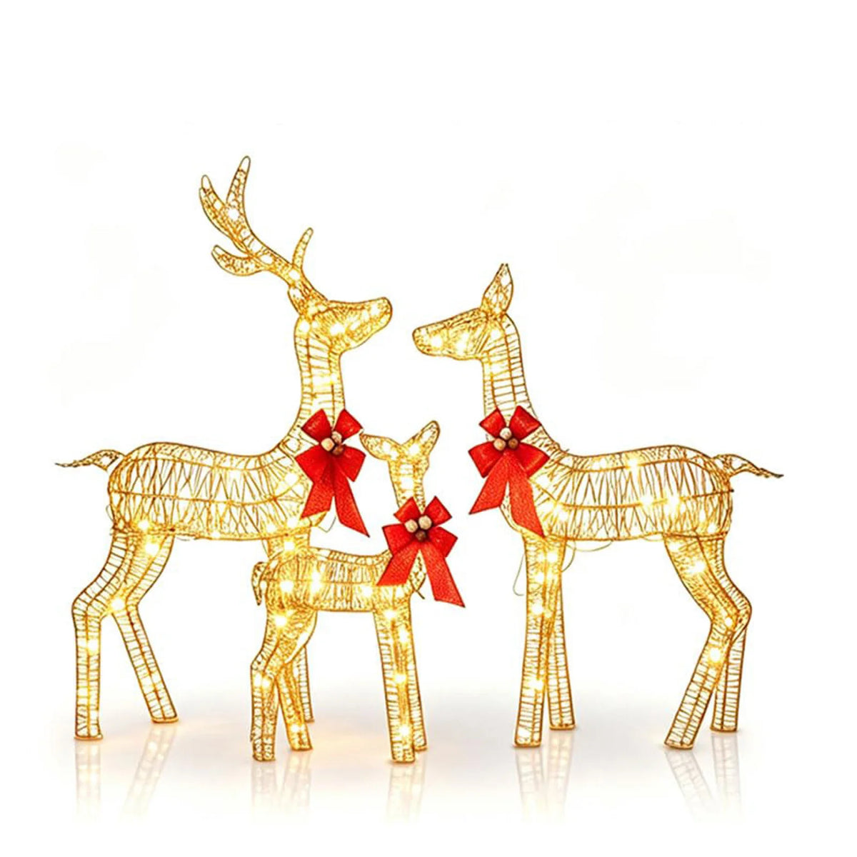 Starlit Reindeer Family Set