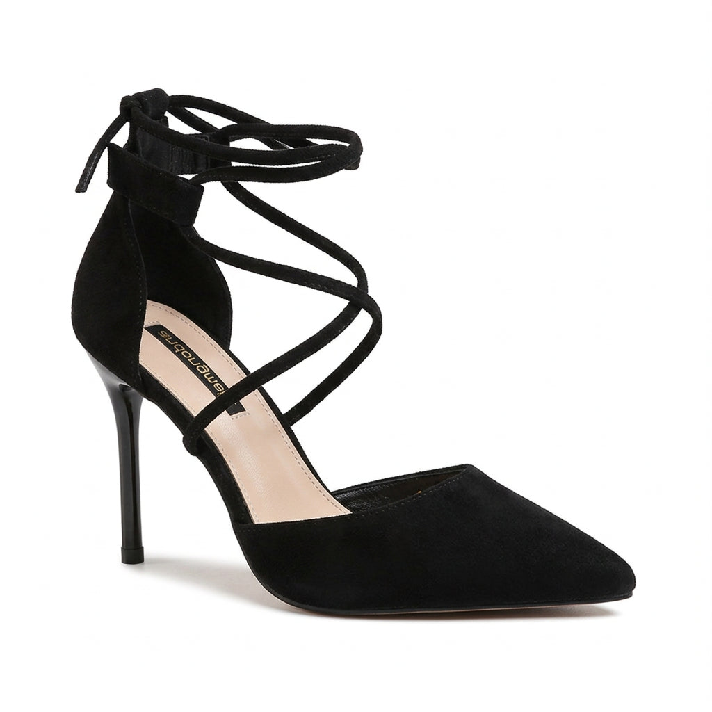 Vellora Élise Strappy Pointed-Toe Heels