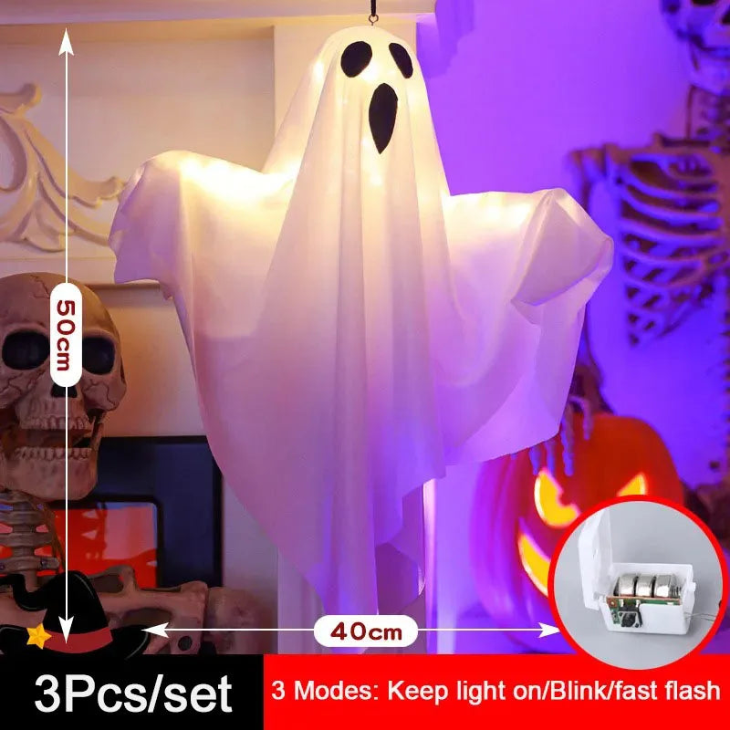 Haunted Glow Hanging Ghost Lights