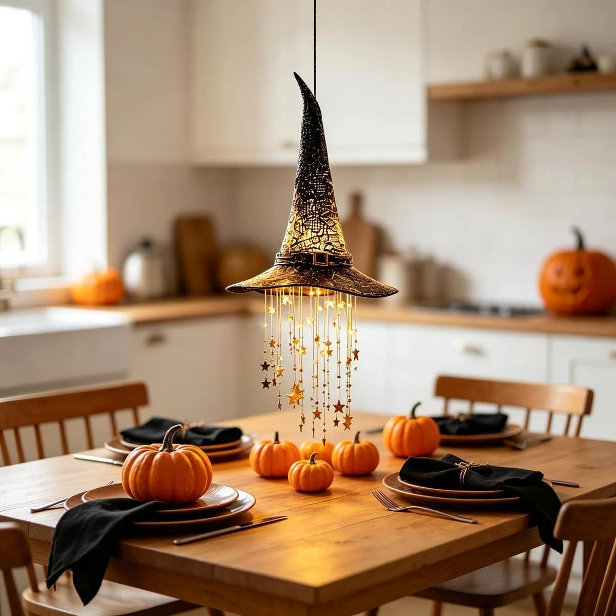 Enchanted Witch Hat Hanging Lights