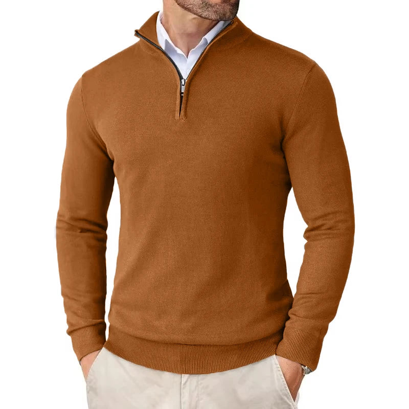 Callum Quarter-Zip Knit Sweater
