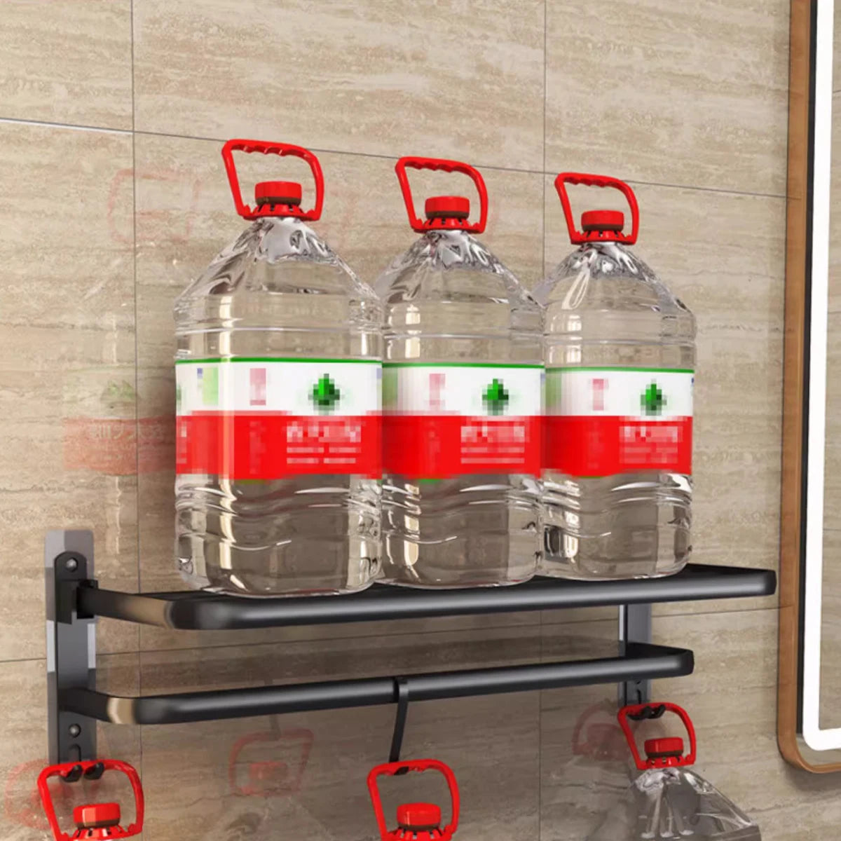 BathPro Wall-Mounted Towel Rack