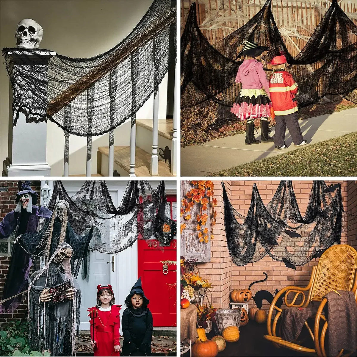 Haunted Web Halloween Draping