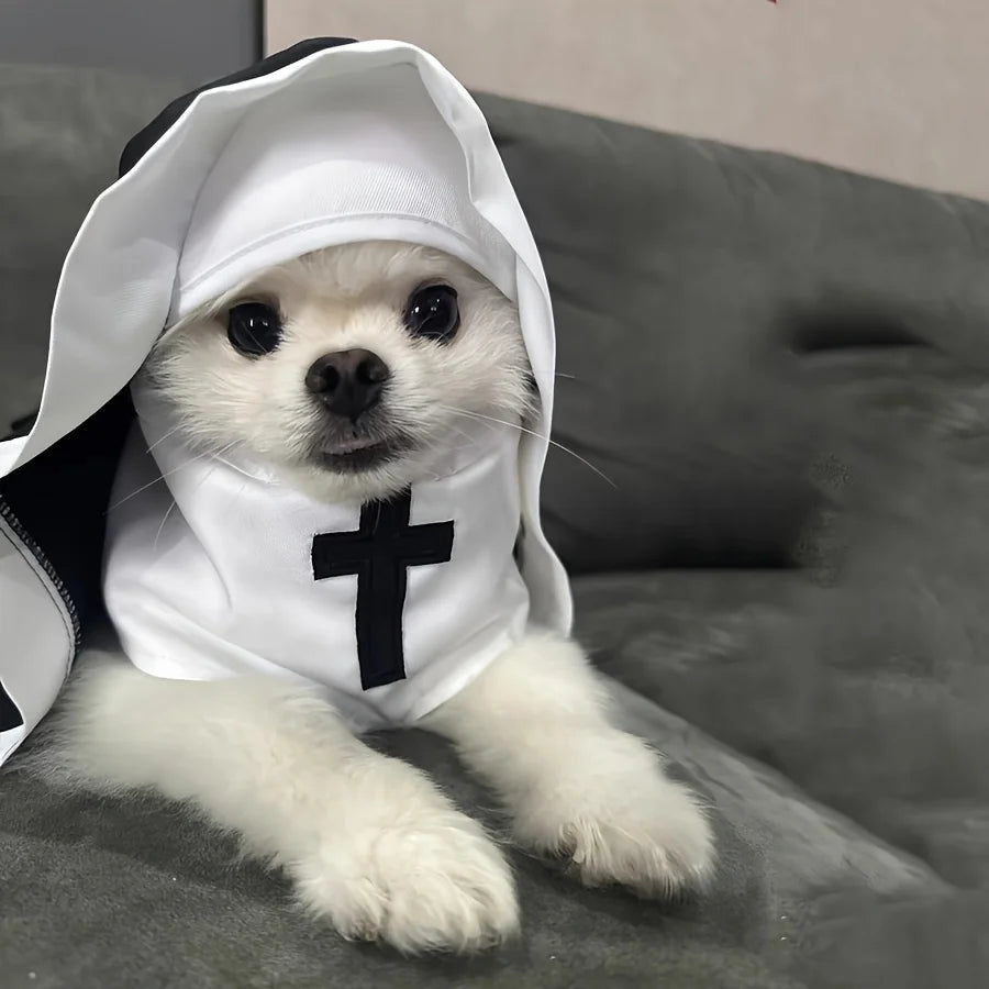 Midnight Nun Pet Halloween Costume