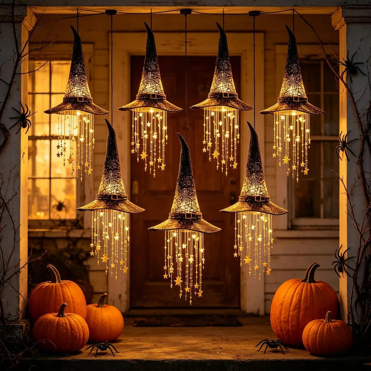 Enchanted Witch Hat Hanging Lights