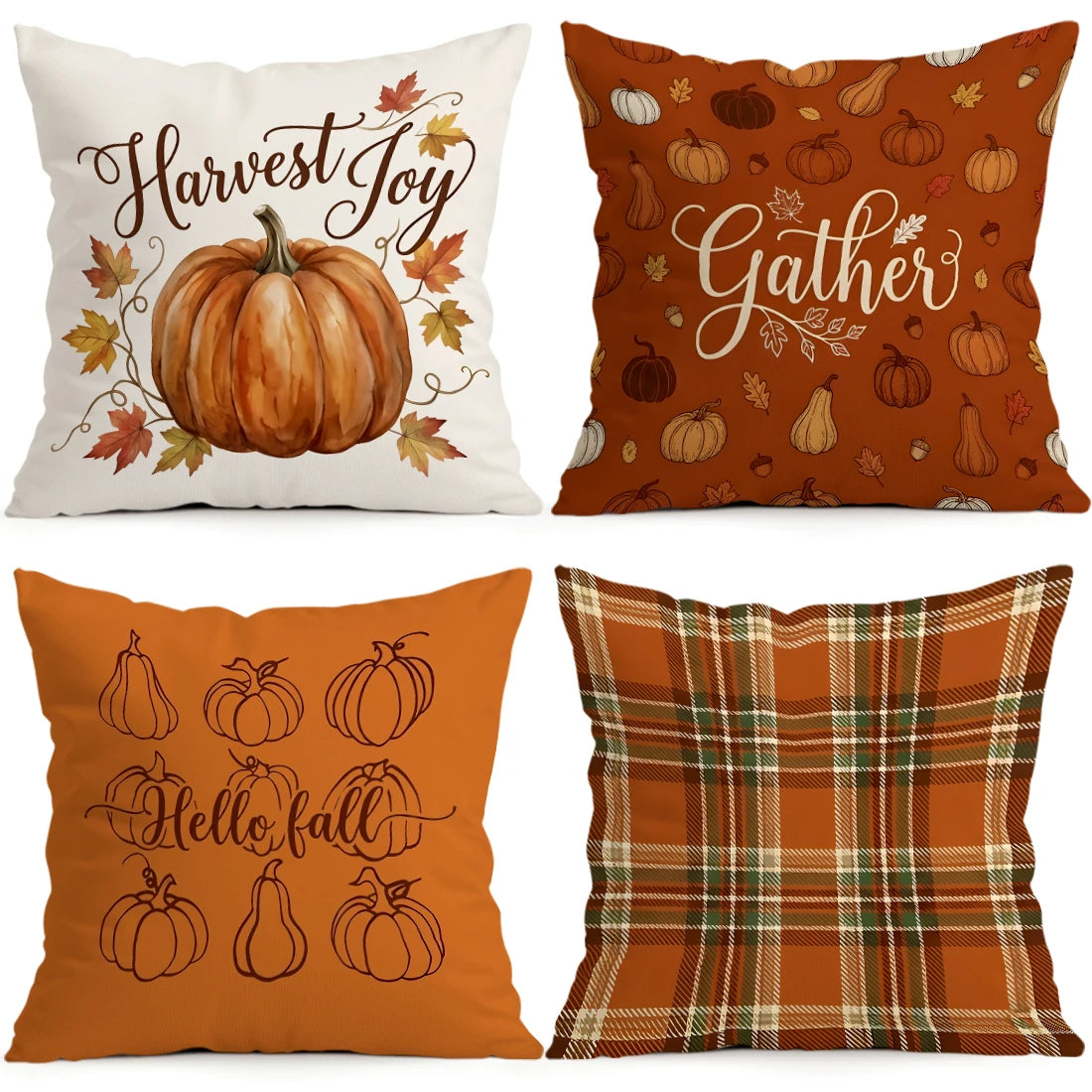 Harvest Joy Autumn Pillow Covers