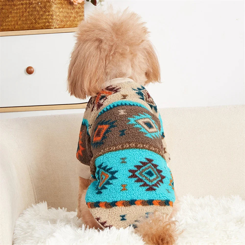 Sedona Geometric Pullover Dog Sweater