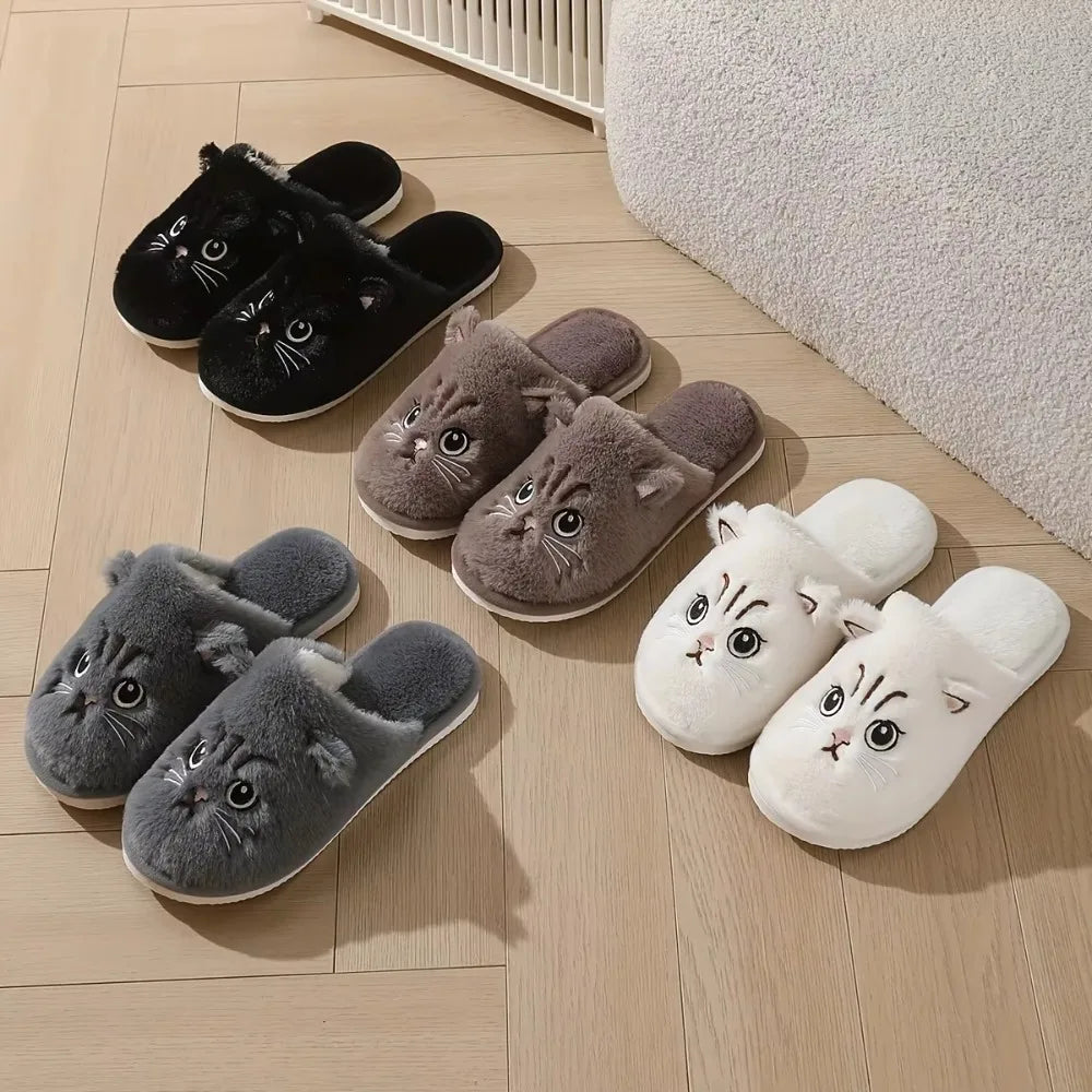 Whisker Fuzzy Cat Slippers