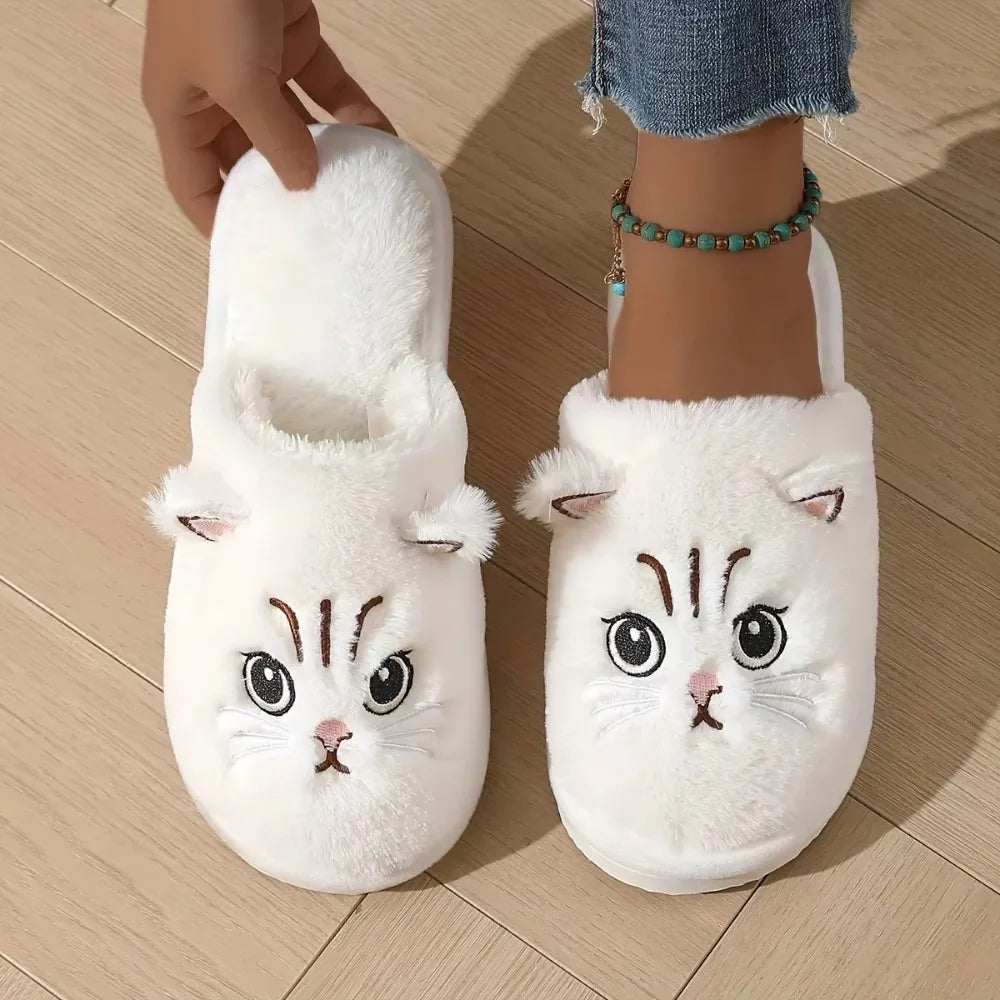 Whisker Fuzzy Cat Slippers