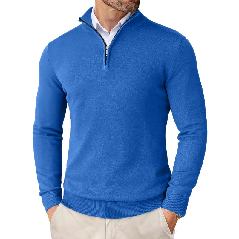 Callum Quarter-Zip Knit Sweater