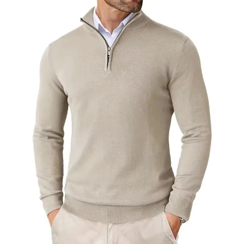 Callum Quarter-Zip Knit Sweater