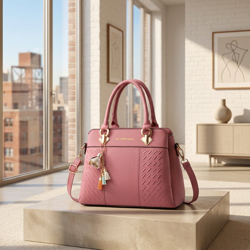 Vivienne Embossed Tote Bag