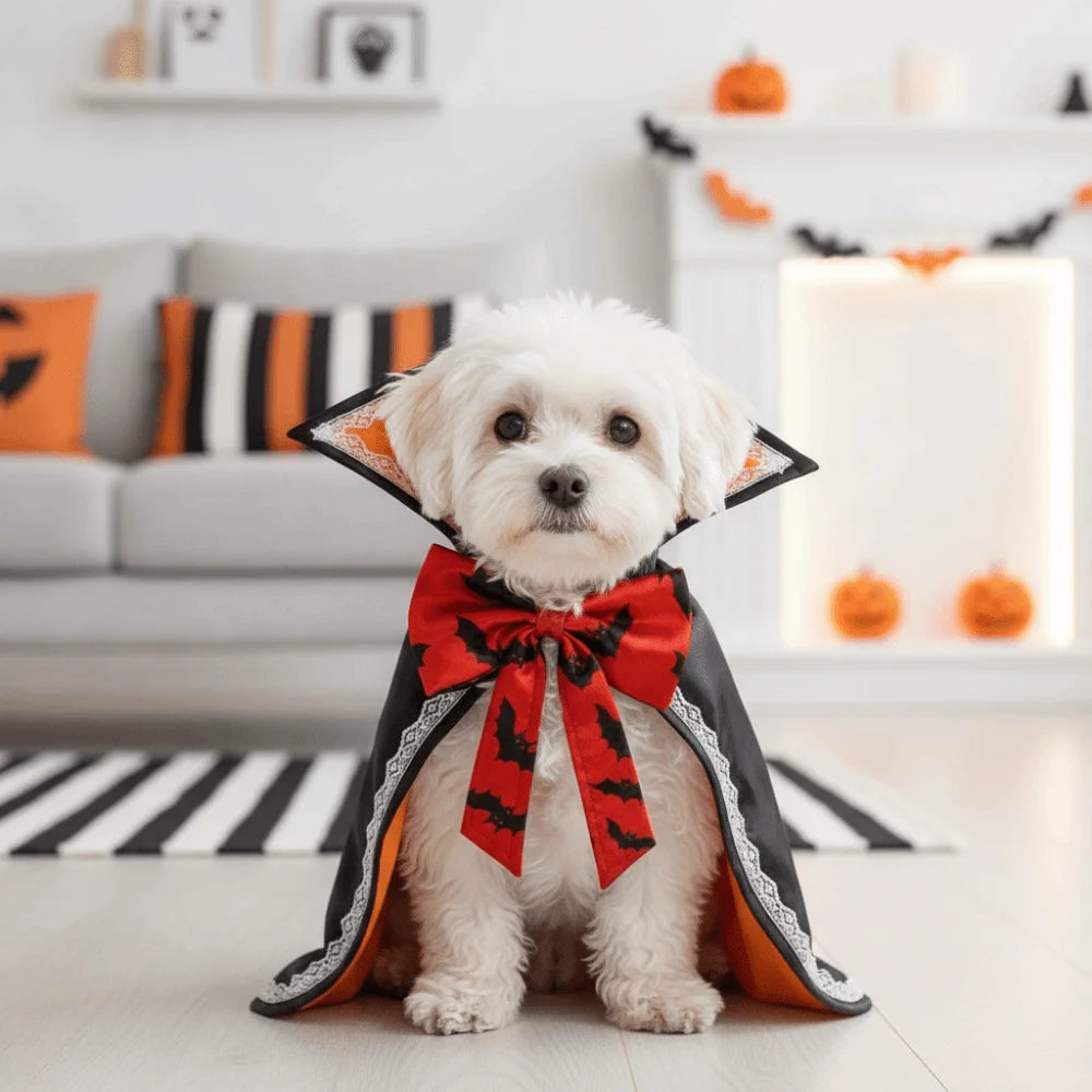Midnight Vamp Paws Pet Cape