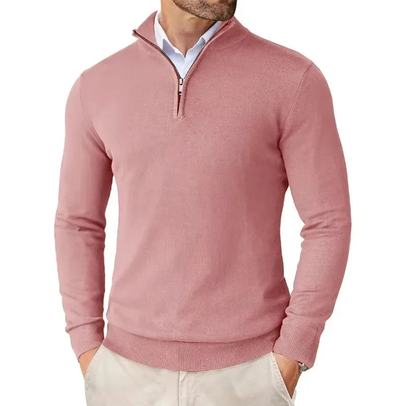 Callum Quarter-Zip Knit Sweater