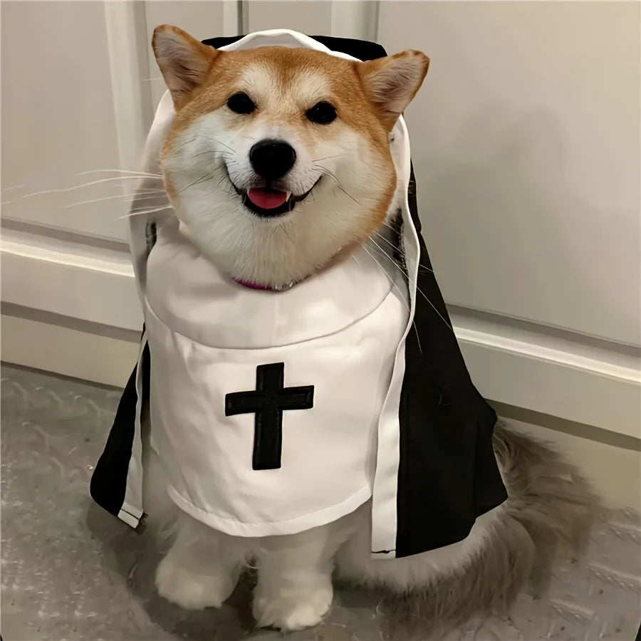 Midnight Nun Pet Halloween Costume