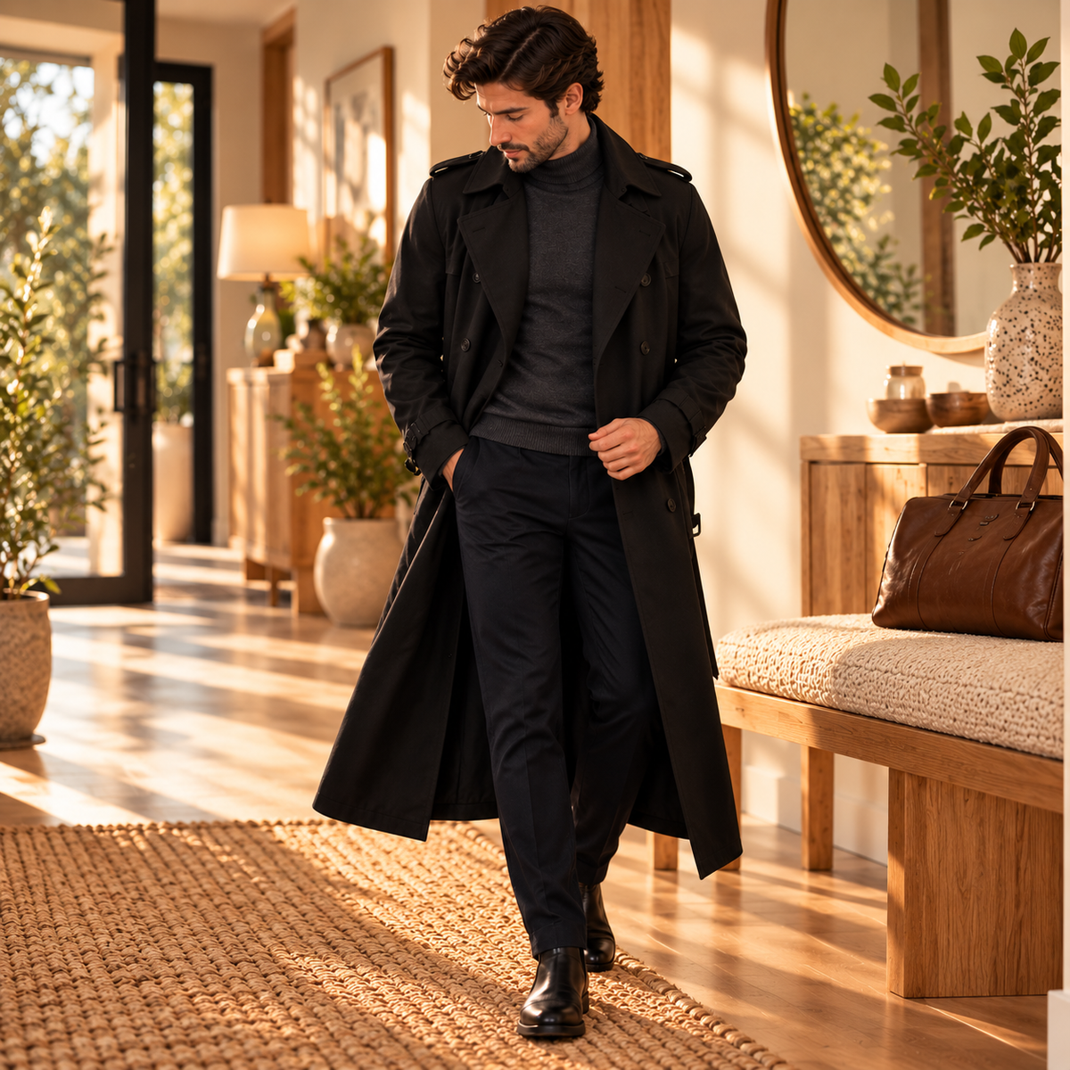 Sebastian Longline Trench Coat