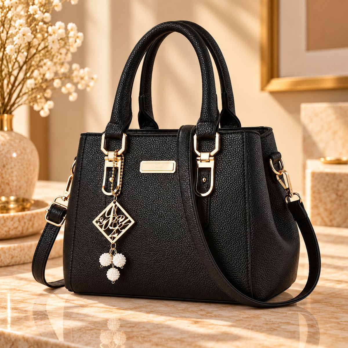 Genevieve Structured Shoulder Bag