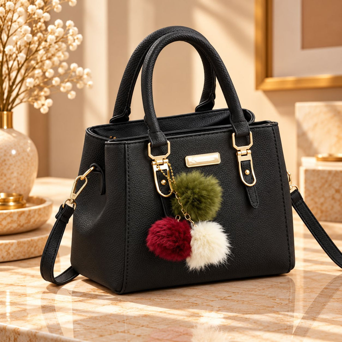 Colette Pom-Pom Tote Bag