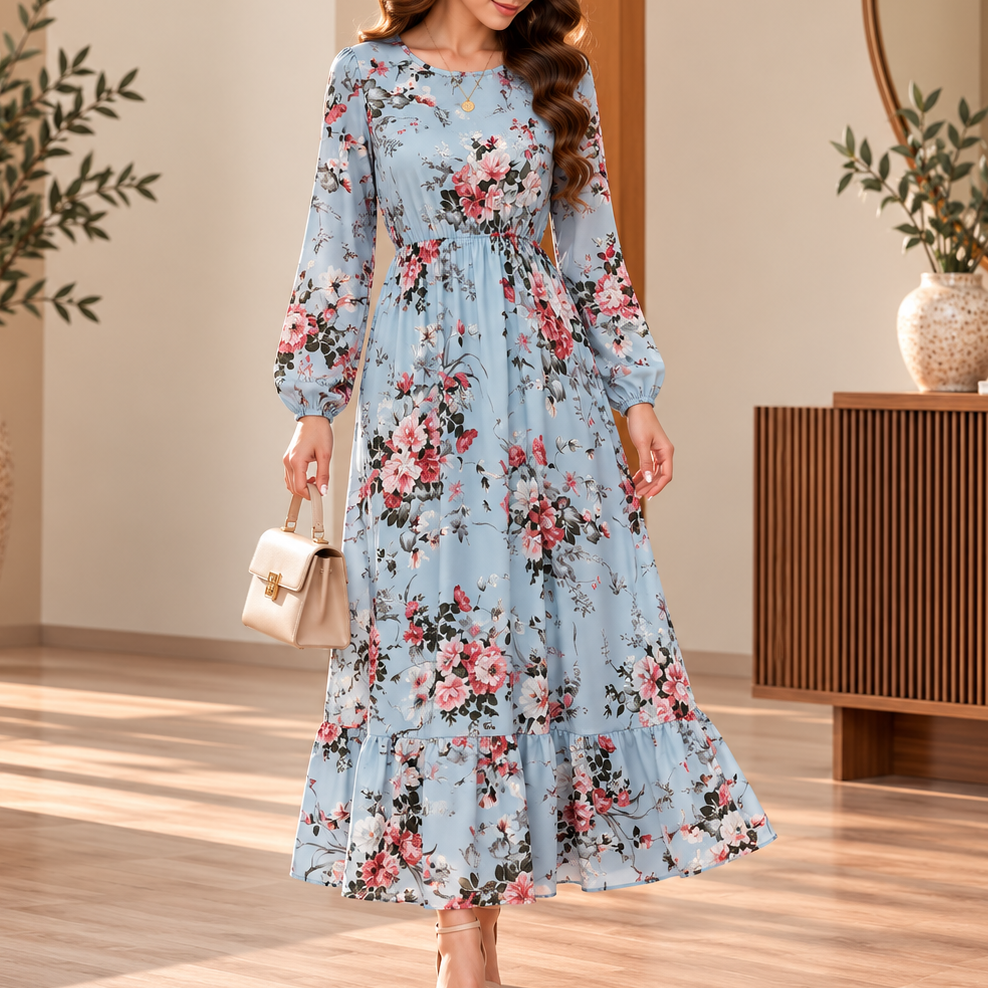 Rosalind Floral Tiered Maxi Dress