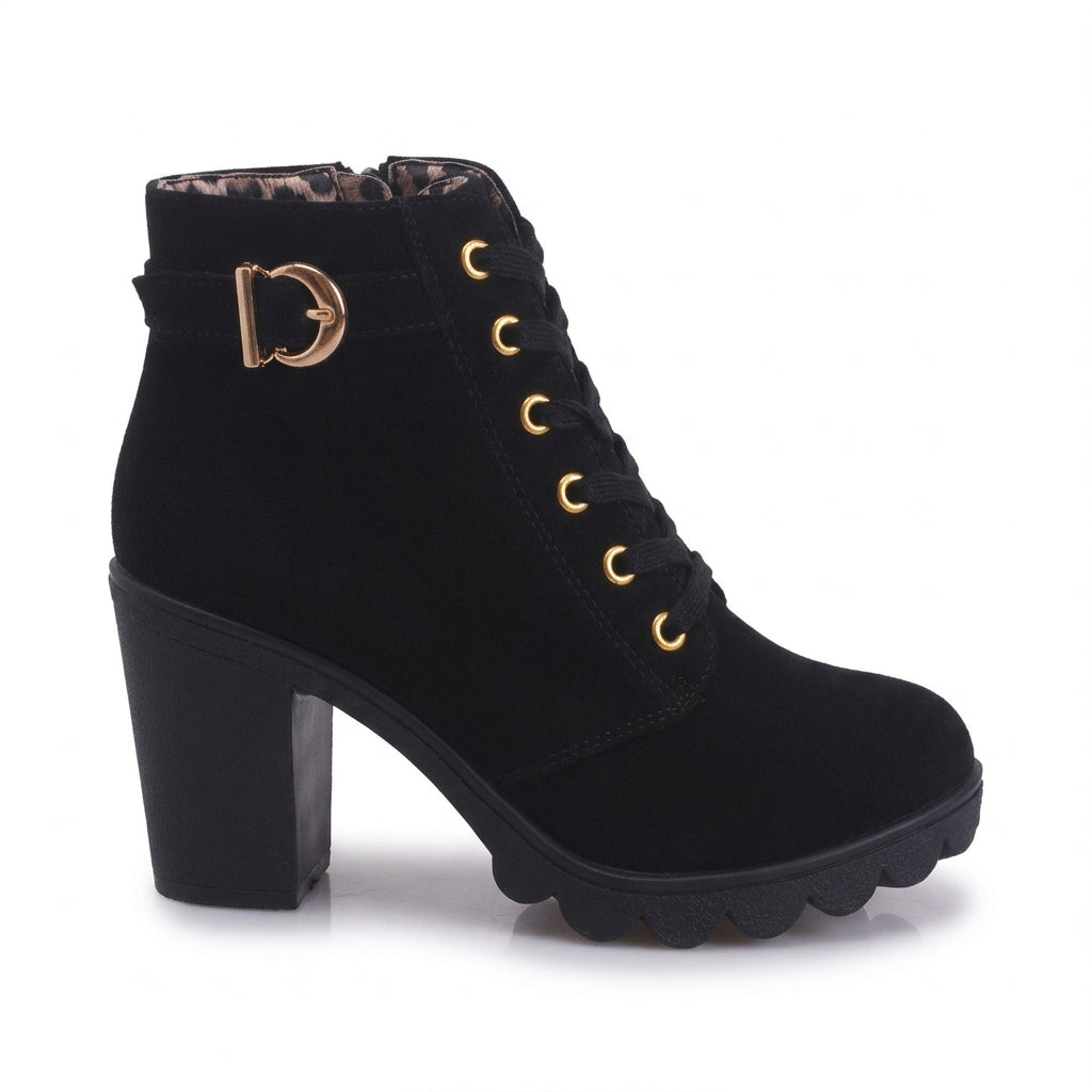 Marlowe Lace-Up Block Heel Ankle Boots